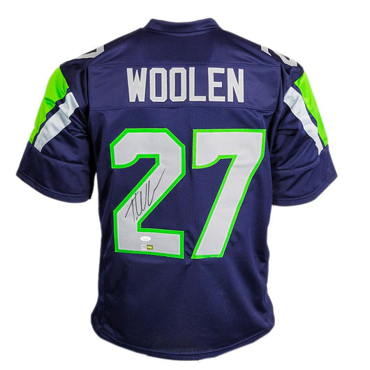 Tariq Woolen Signed Seattle Navy Football Jersey (JSA)