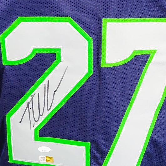 Tariq Woolen Signed Seattle Navy Football Jersey (JSA)