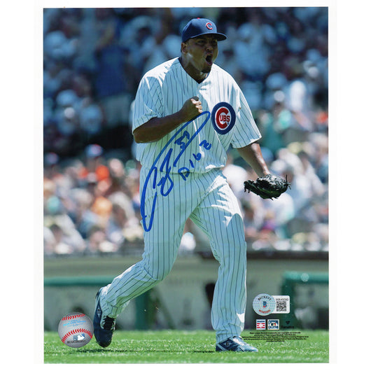 Carlos Zambrano Signed Chicago Baseball 8x10 Photo (Beckett)